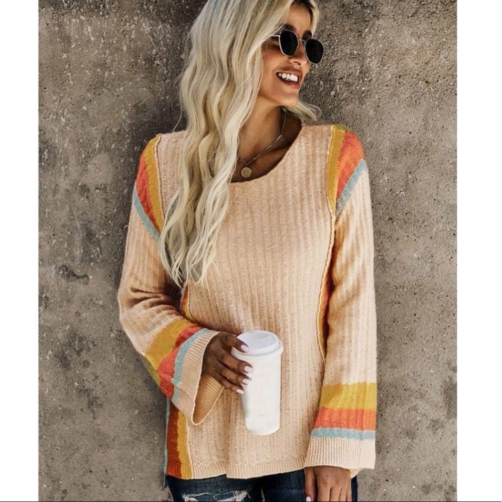 Multicolor Striped Sweater - Picture 7 of 10